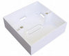 86 x 86 x 46mm - Single Gang Back Box - White