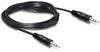 Audio Cable 3.5mm Phono Jack - Male to Male, 1.2m, Black