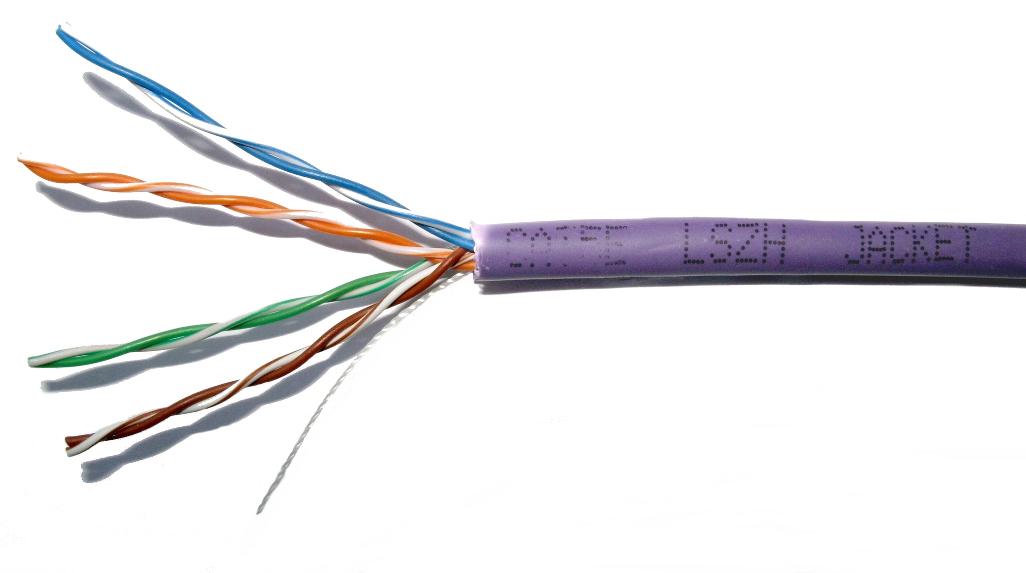 305M CAT5E UTP SOLID CABLE (LSZH) VIOLET |  Cat5e UTP Solid Cable