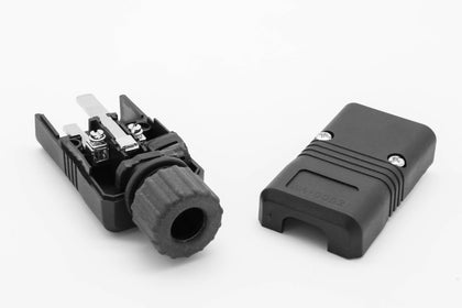 IEC C20 Male Plug Re-Wirable Inline Connector - 16A @ 230V - Netbit UK