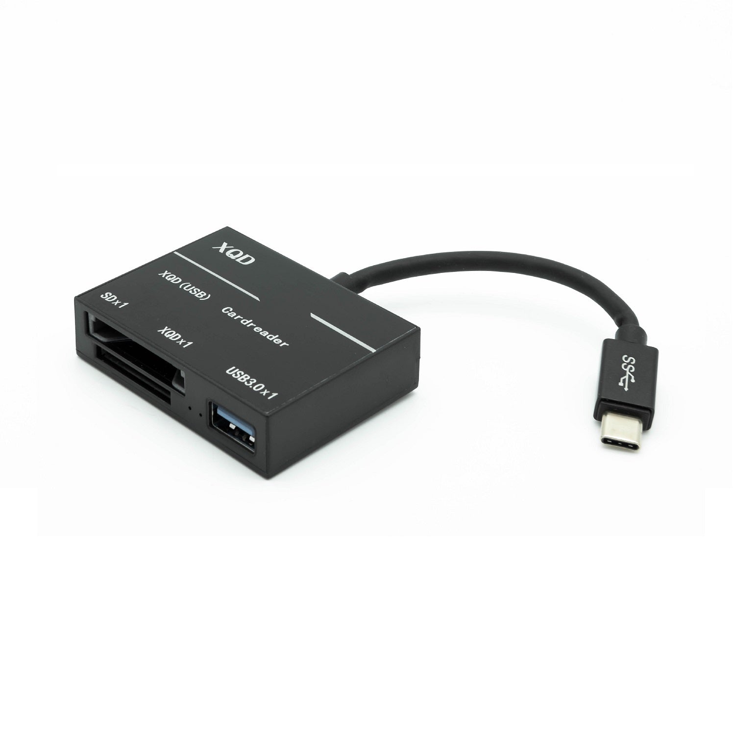 USB Type-C to XQD(tm) Card Reader with USB Hub Adapter