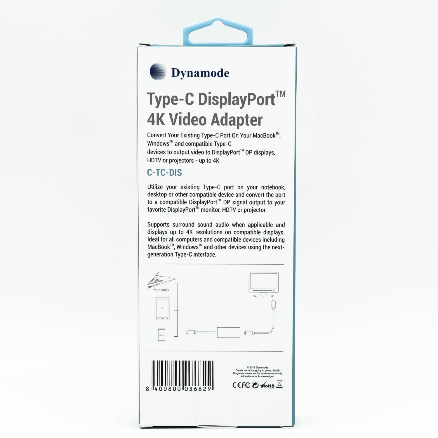 USB3.0 Type-C to Display Port Adapter - Netbit UK
