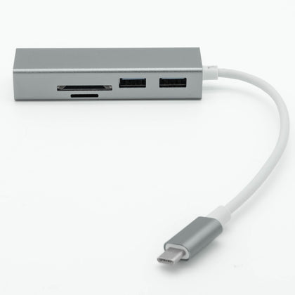 USB3.0 Type-C to 3 Port USB3.0 Hub & Card Reader