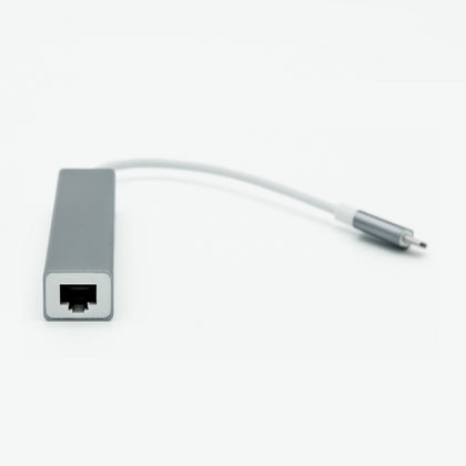 USB Type-C to Gigabit LAN and USB3 Hub Adapter
