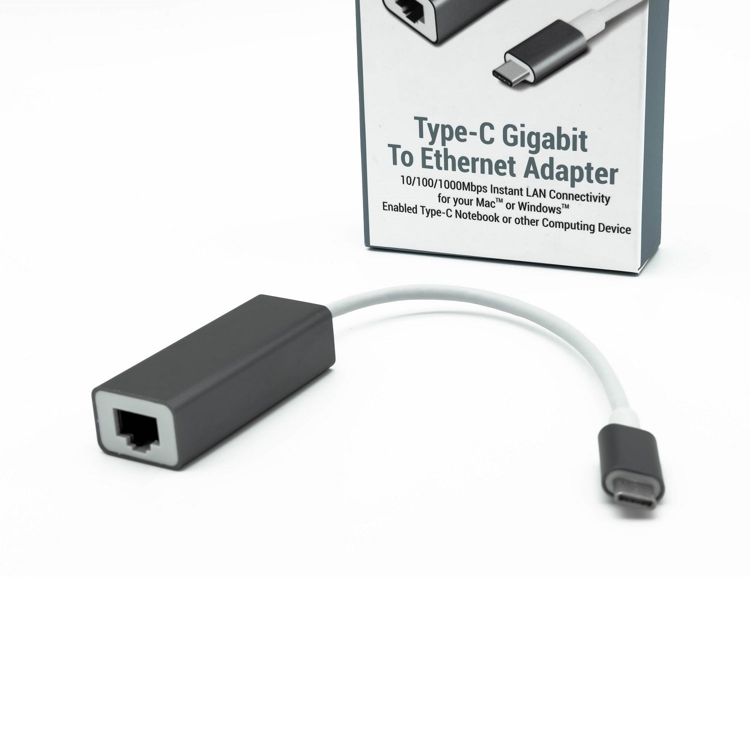 USB Type-C to RJ45 Gigabit Ethernet Adapter (10/100/1000)
