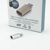 USB Type-C Female to MicroUSB Male Sync Charge Adapter