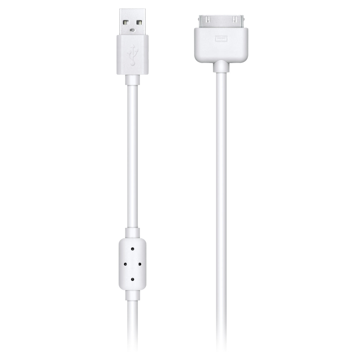 1.5m USB Data & Charger Cable for iPhone, iPod & iPad (30pin) w/Ferrite - Netbit UK