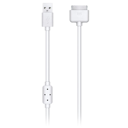 1.5m USB Data & Charger Cable for iPhone, iPod & iPad (30pin) w/Ferrite - Netbit UK