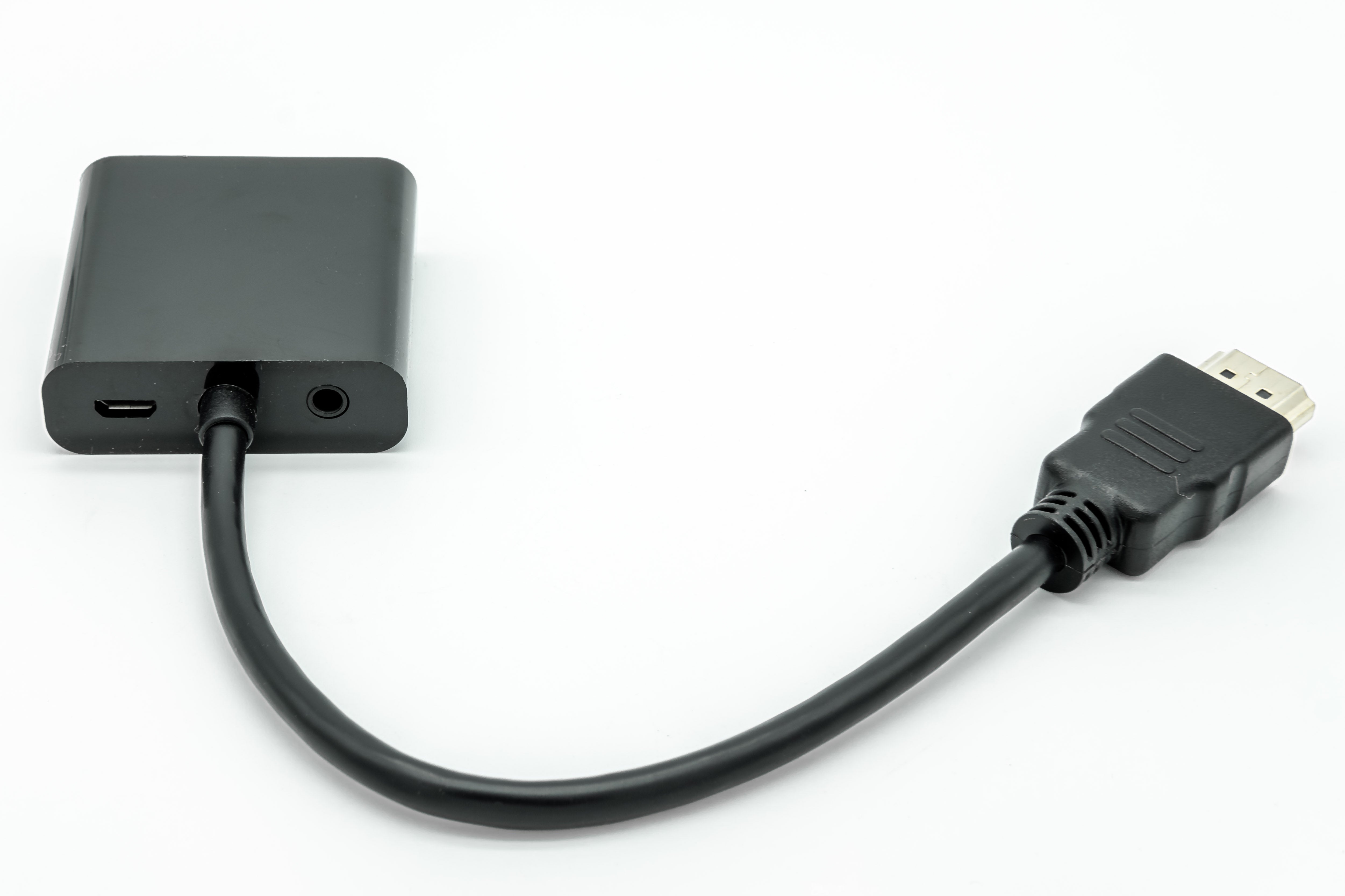 HDMI Male to VGA Female Adaptor with AUX - Netbit UK