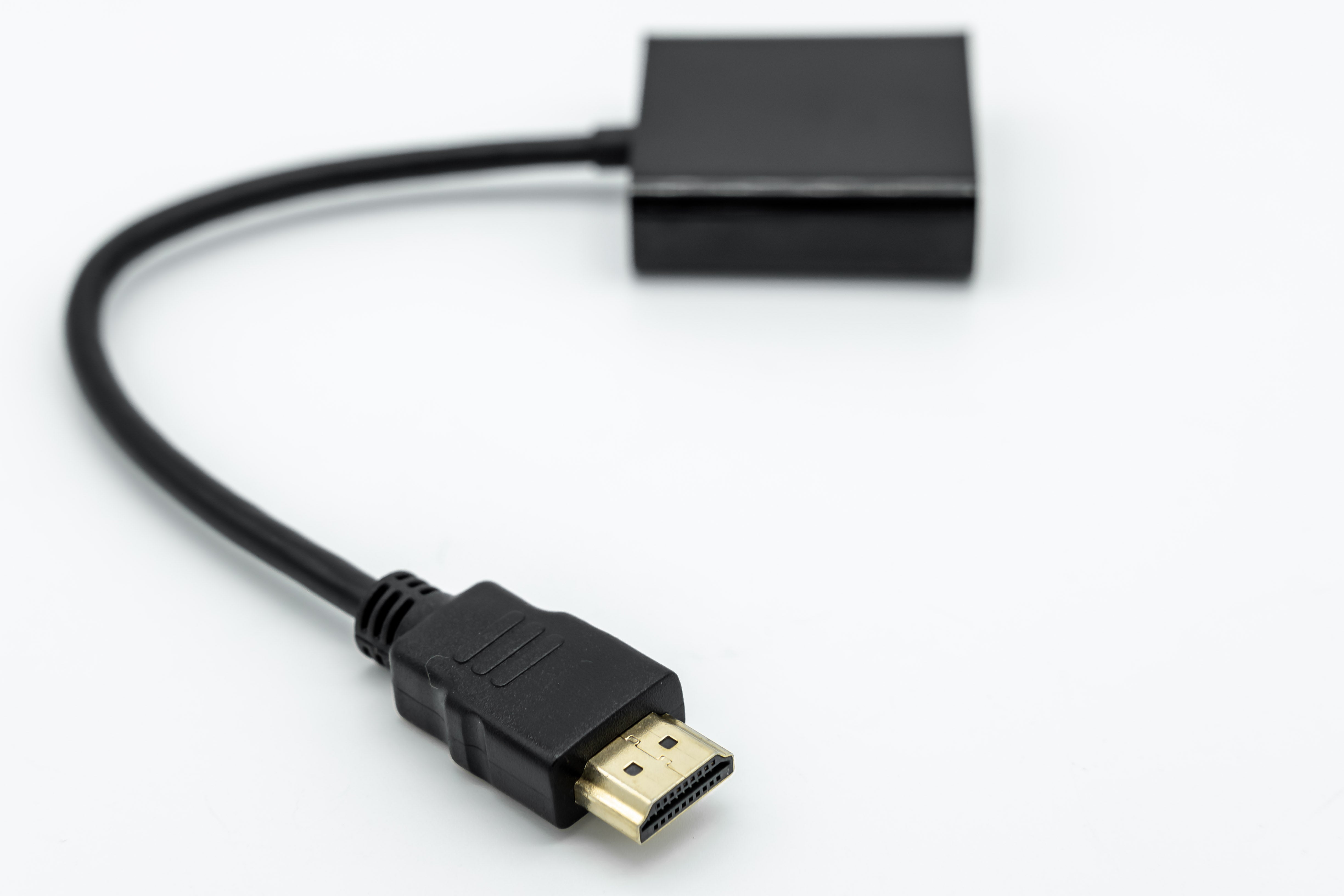 HDMI Male to VGA Female Adaptor with AUX - Netbit UK