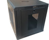 9U 500mm Deep 19" LMS Data Wall Mount Comms/Data Cabinet Rack Pre Built w/ Perforated Front Door & Sides Panels - Black