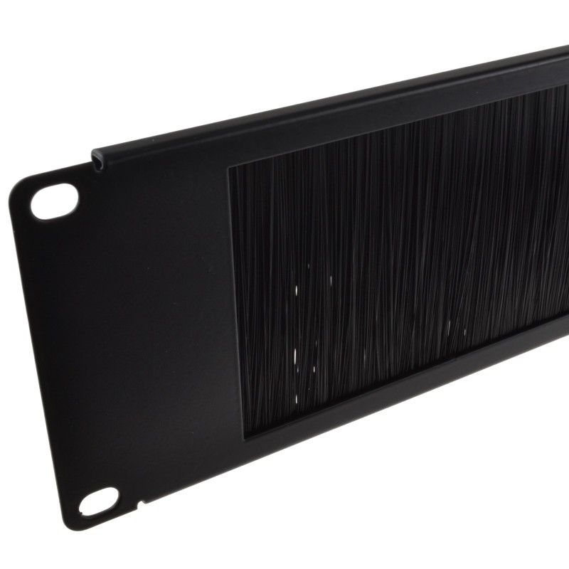 2U 19" Cable Management Bar / Panel - Brush Type (Universal) - Netbit UK