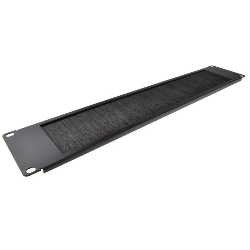 2U 19" Cable Management Bar / Panel - Brush Type (Universal) - Netbit UK