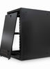 15U 450mm 19" Data Wall Cabinet w/ Shelf - Black | 15U Wall Cabinet