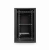 12U 550mm 19" Data Wall Cabinet w/ Shelf & Lockable Sides - Black