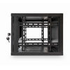6U 450mm 19" Data Rack Wall Cabinet - Black | 6U Data Cabinet
