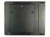 12U 550mm Double Sectioned Data Wall Comms Cabinet (450+100mm) - Black