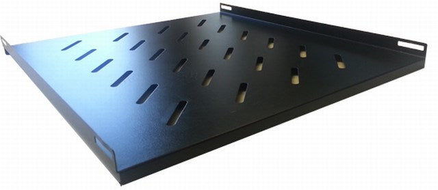 Fixed Vented Shelf for 1200mm Deep Floor Standing Eco NetCab/ValuCab Data Cabinets - 489x900x15mm