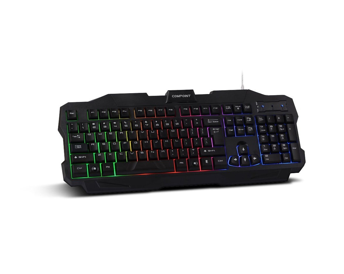 Compoint USB RGB Gaming Keyboard with 3 Colour LED back light (CP-K8800-V2)