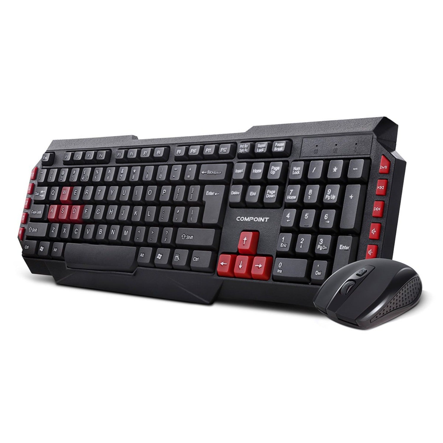 Compoint 2.4Ghz Wireless Gaming Multimedia Keyboard/Mouse Set