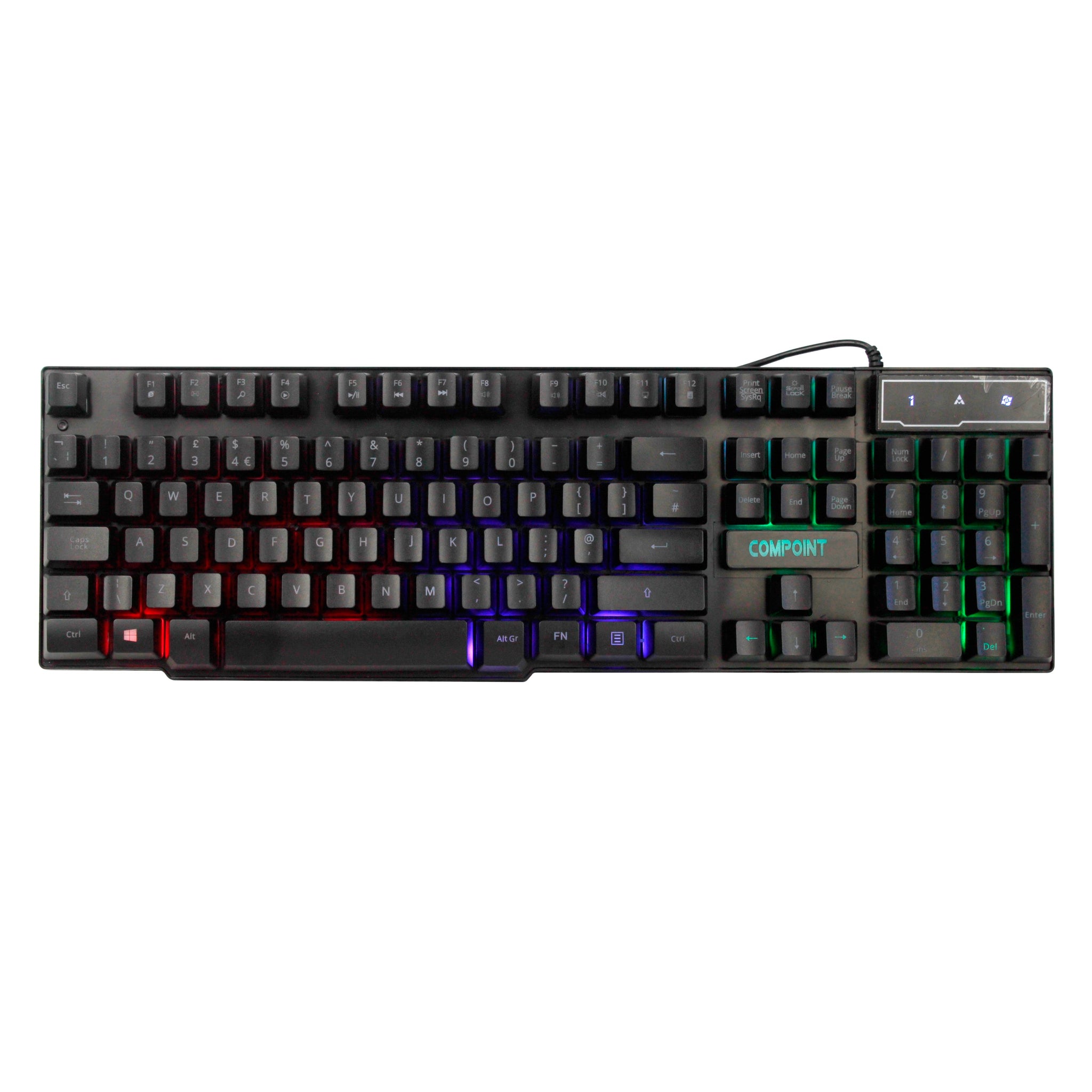 4 in 1 Gaming Set: LED Q-Keyboard, LED Mouse, Gaming Headset, Non-Slip Mouse Pad (CP-KMH018)