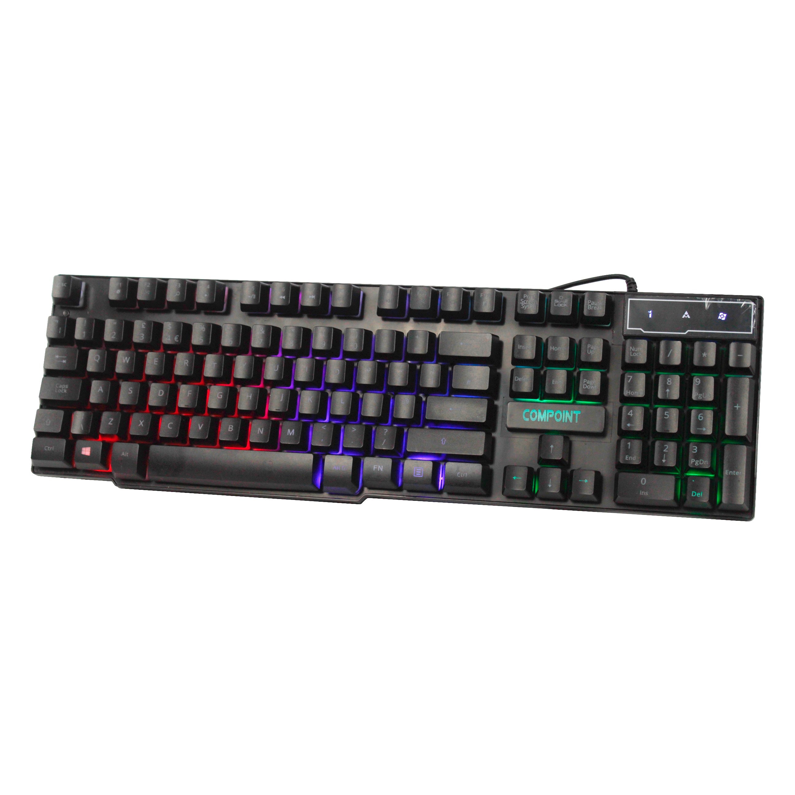 4 in 1 Gaming Set: LED Q-Keyboard, LED Mouse, Gaming Headset, Non-Slip Mouse Pad (CP-KMH018)