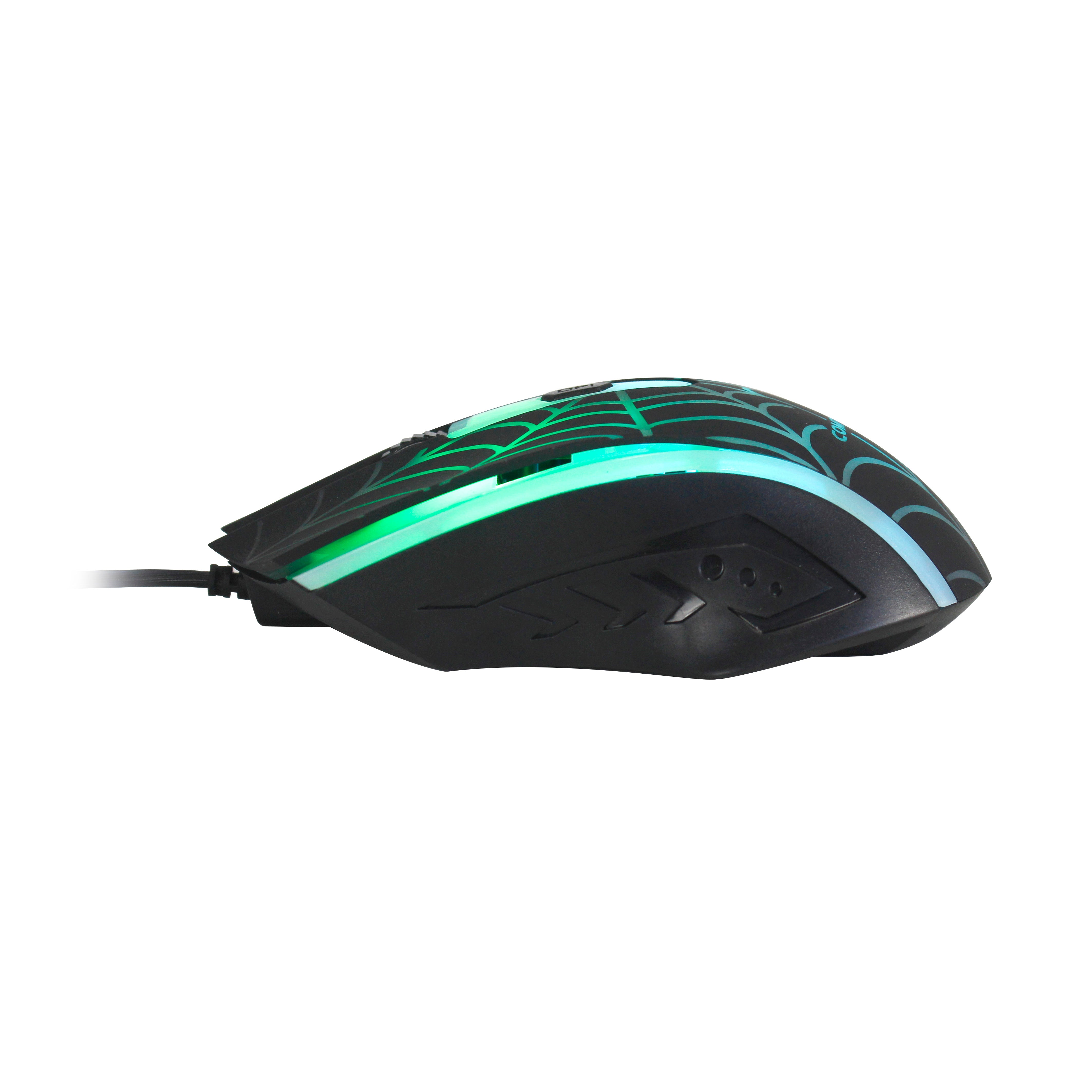 4 in 1 Gaming Set: LED Q-Keyboard, LED Mouse, Gaming Headset, Non-Slip Mouse Pad (CP-KMH018)