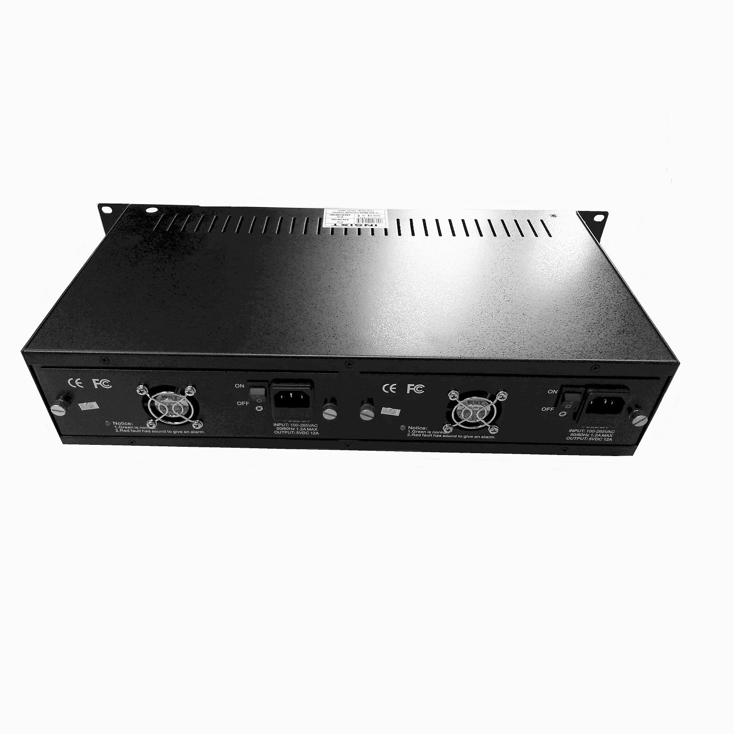 2U Rackmount Fibre Media Converter Chassis & Dual PSU - 14 Slot (CR1000)