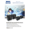 12U 500mm Deep 19" LMS Data Wall Mount Comms/Data Cabinet Rack Pre Built - Black
