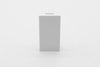 50mm x 25mm  Half Blank for Euro Module Faceplates - White