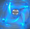 120mm LED Case Fan, 4-Pin/3-Pin - Blue