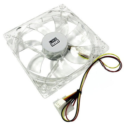 120mm LED Case Fan, 4-Pin/3-Pin - Orange - Netbit UK