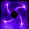 140mm LED Case Fan, 4-Pin/3-Pin - Purple