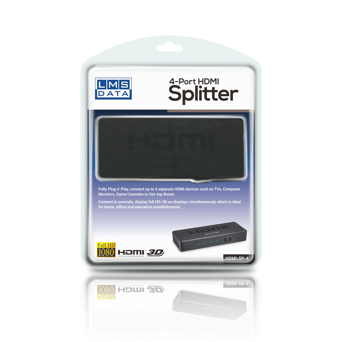 4 Port HDMI Splitter - Netbit UK