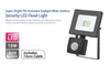 10W IP44 Electrical Outside LED Flood Light with Sensor - 800LM / Lumens (IP44) 2835
