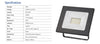 30W IP65 Electrical Outside LED Flood Light - 2400LM / Lumens (IP65) 2835