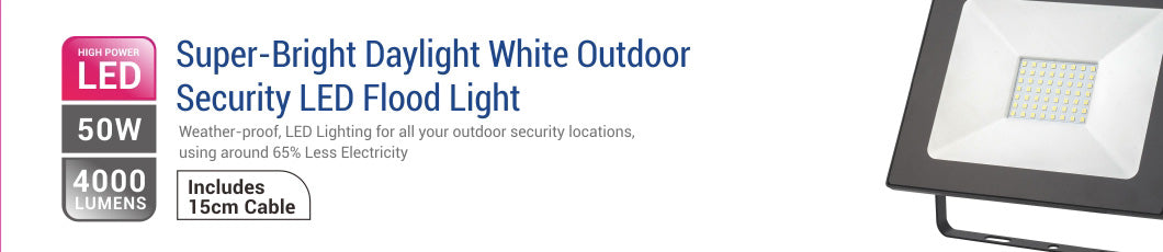 50W IP65 Electrical Outside LED Flood Light - 4000LM / Lumens (IP65) 2835