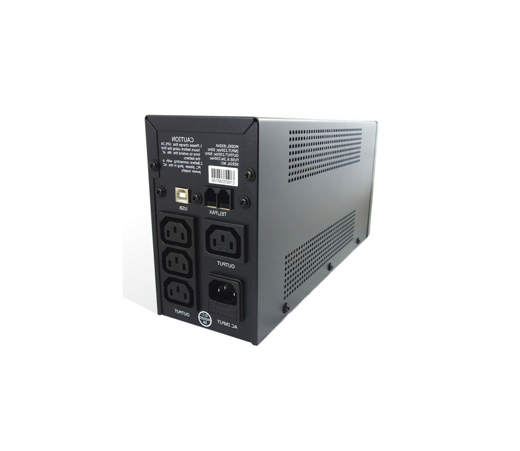 Intelligent 850VA Desktop UPS with USB & RJ11 Ports