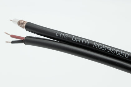 best cctv rg59 shotgun cable ,500M RG59 Full Copper CCTV Shotgun Video/Power Reel (Black)