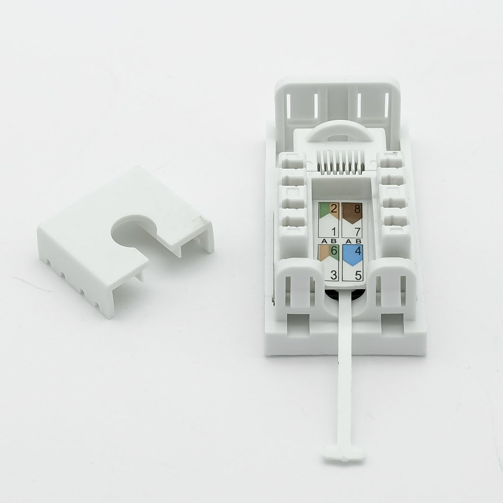 RJ45 CAT5E Module - Low Profile CAT5e RJ45 Module (w/Flip Name Plate)