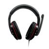 Red & Black Stereo Headphones with Microphone & Inline Volume control, USB 2m - Full Ear