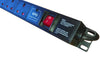 1U 19" 8 Way Vertical Switched 13A UK Sockets to UK Plug PDU with Surge Protection (Rackmount)