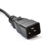 1U 19" 6 Way Horizontal Switched UK 13A Sockets to IEC20 Plug  PDU (Rackmount)