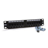 *CARTON - 25 pcs* 12 Port 1U 10-inch CAT6 UTP SOHO UTP PATCH PANEL (PPAN-12-10-C6)