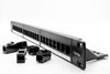 24 Port 1U Rackmount Network CAT5E UTP Modular/ Through Coupler Patch Panel (PPAN-24-THRU)