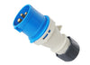 16A Commando Plug - 6h/200-250V~, 2P+E, IP44, with Gland & Cap