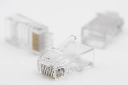 RJ45 Network Connector Plug CAT5e Crimp End *Bag of 100* - Netbit UK