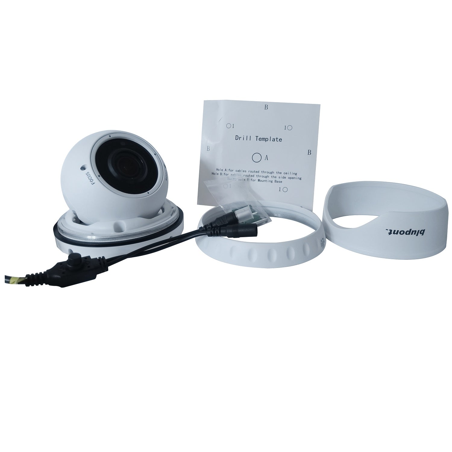 b-secure 2.1MP 1080P/960H 4in1 White Dome CCTV Camera - Varifocal