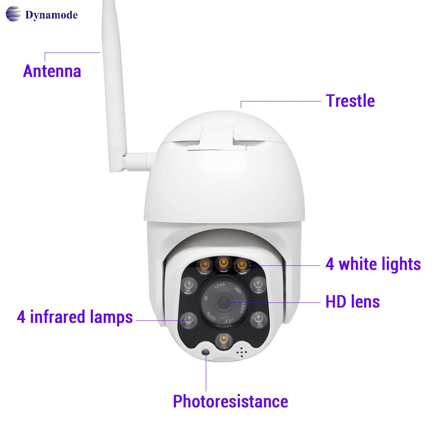 Wireless Outdoor Wifi IP Home Security CCTV Camera 1080P Pan/Tilt/Wide Angle with Night Vision, Waterproof, Smart Motion Sensor - Netbit UK