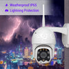 Wireless Outdoor Wifi IP Home Security CCTV Camera 1080P Pan/Tilt/Wide Angle with Night Vision, Waterproof, Smart Motion Sensor